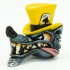 Wolf in Top Hat - yellow